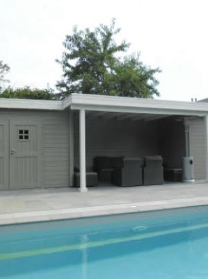 Poolhouse modern strak